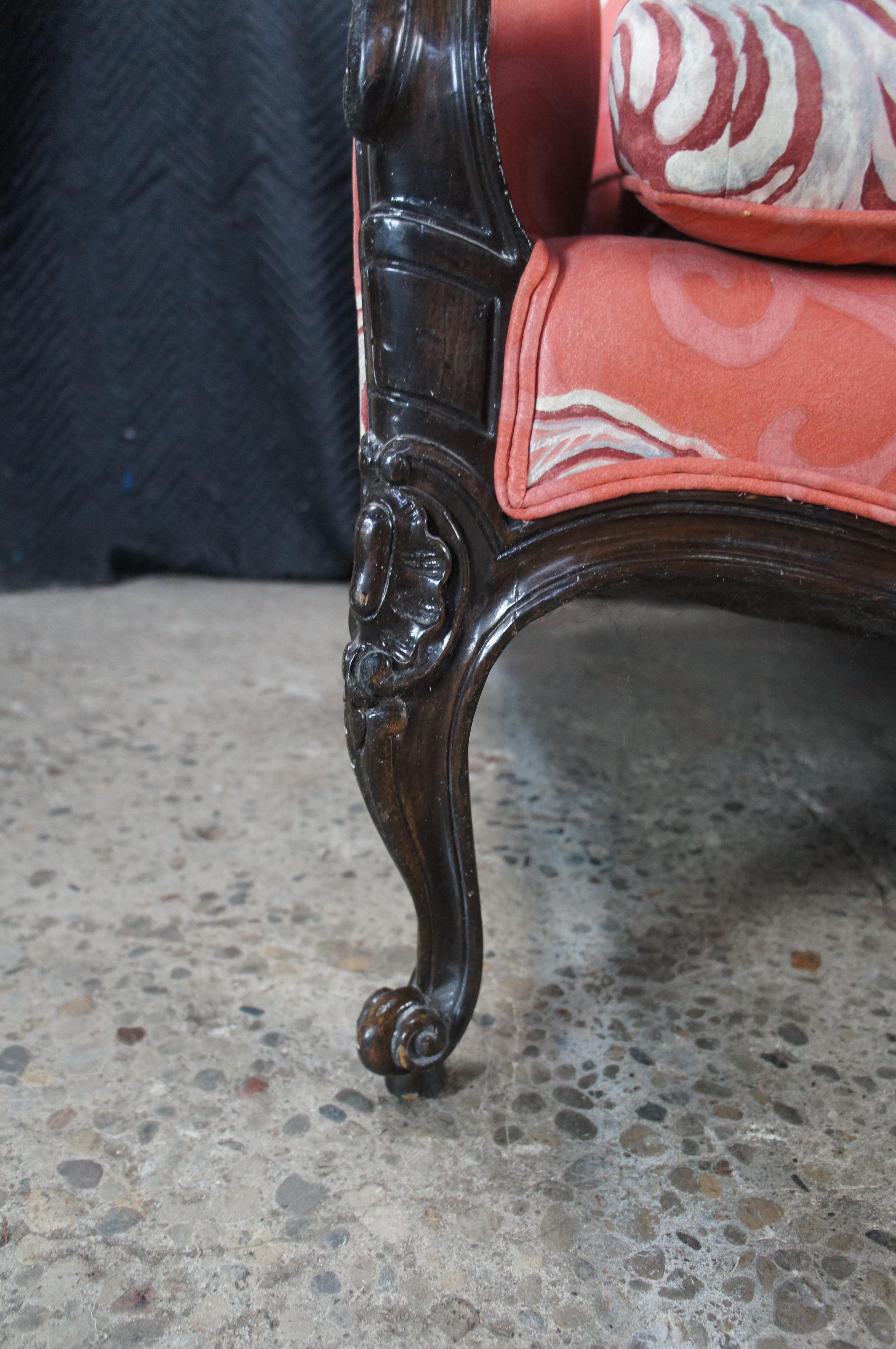 Vintage Meyer Gunther Martini Baroque Louis XV Sofa Loveseat Chinoiserie Fabric For Sale 5