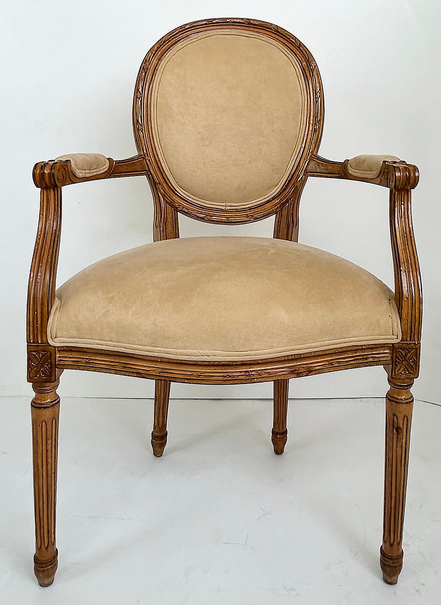 Vintage-Esszimmerstühle im Louis-XVI-Stil von Meyer Gunther Martini im Louis-XVI-Stil, Sechser-Set (amerikanisch) im Angebot