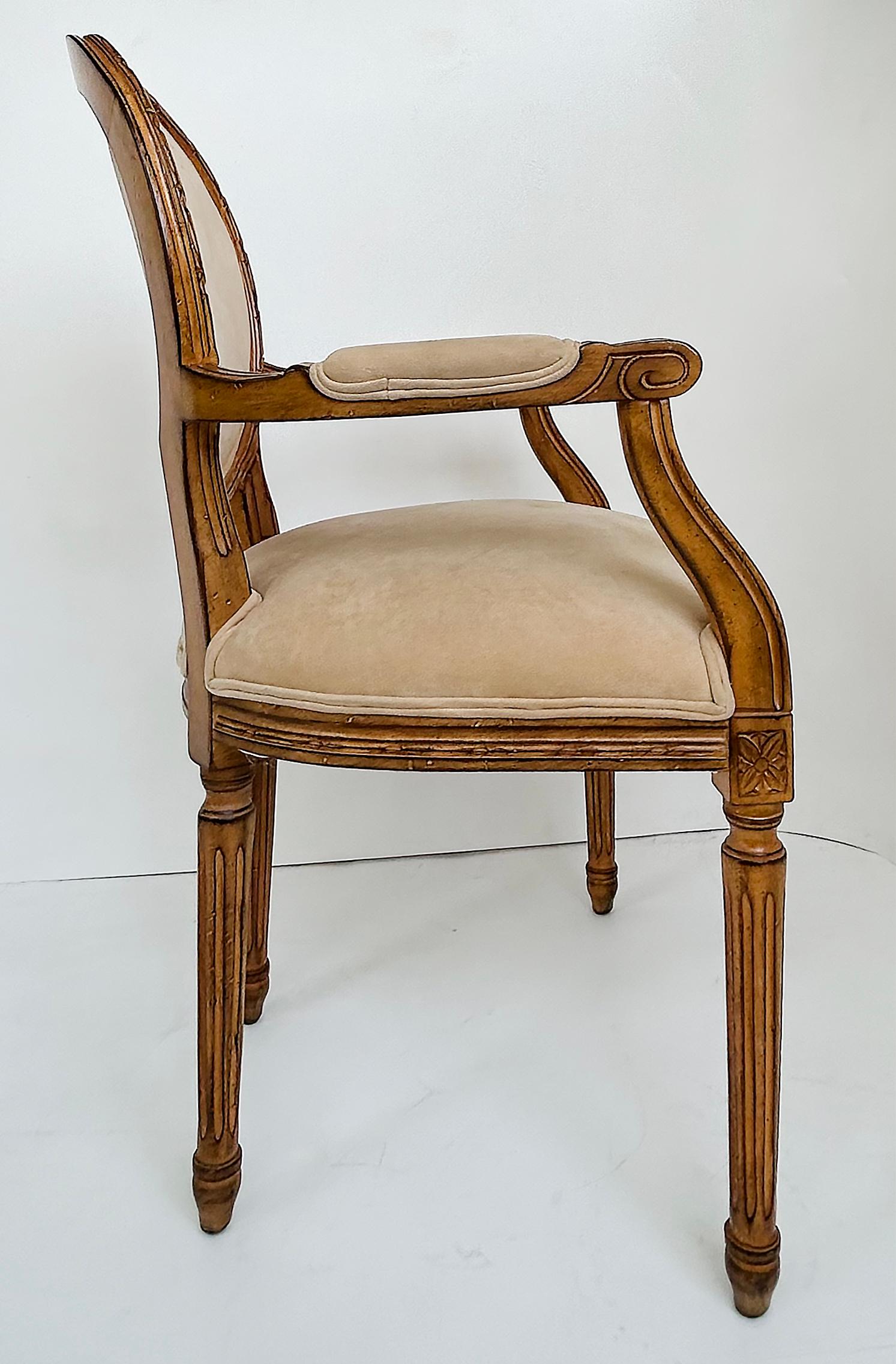 Vintage-Esszimmerstühle im Louis-XVI-Stil von Meyer Gunther Martini im Louis-XVI-Stil, Sechser-Set (Ende des 20. Jahrhunderts) im Angebot