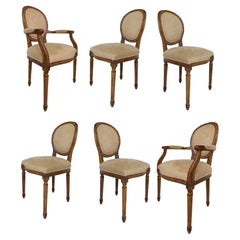 Vintage Meyer Gunther Martini Louis XVI Style Dining Chairs, Set of Six