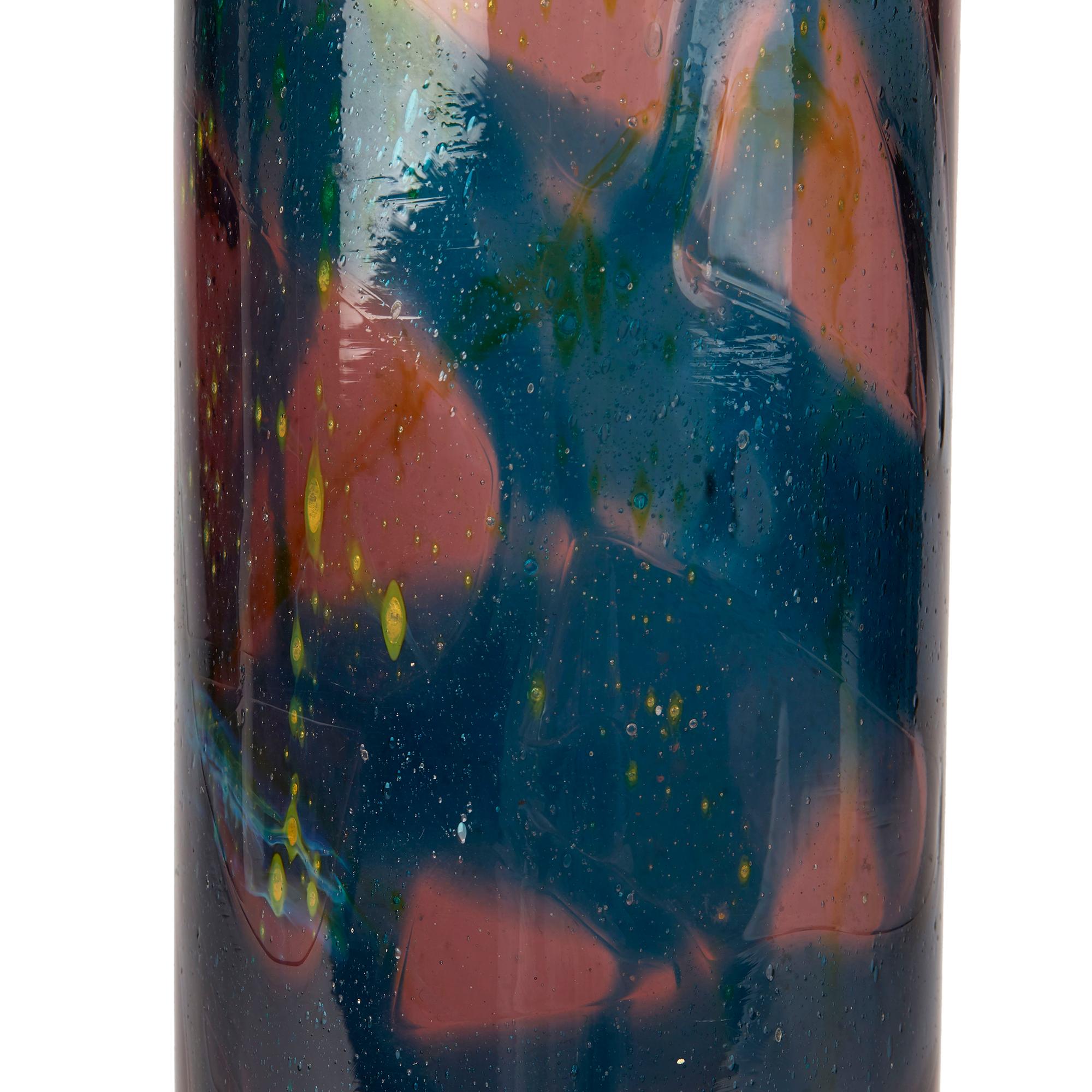 Vintage M.Harris for Mdina Amethyst Glass Vase, 20th Century 2