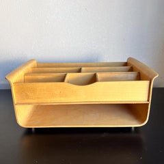 Organizzatore da scrivania in compensato piegato Michael Graves Vintage