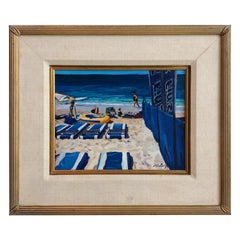 Vintage Michael Jacques Original Illustration Oil on Board