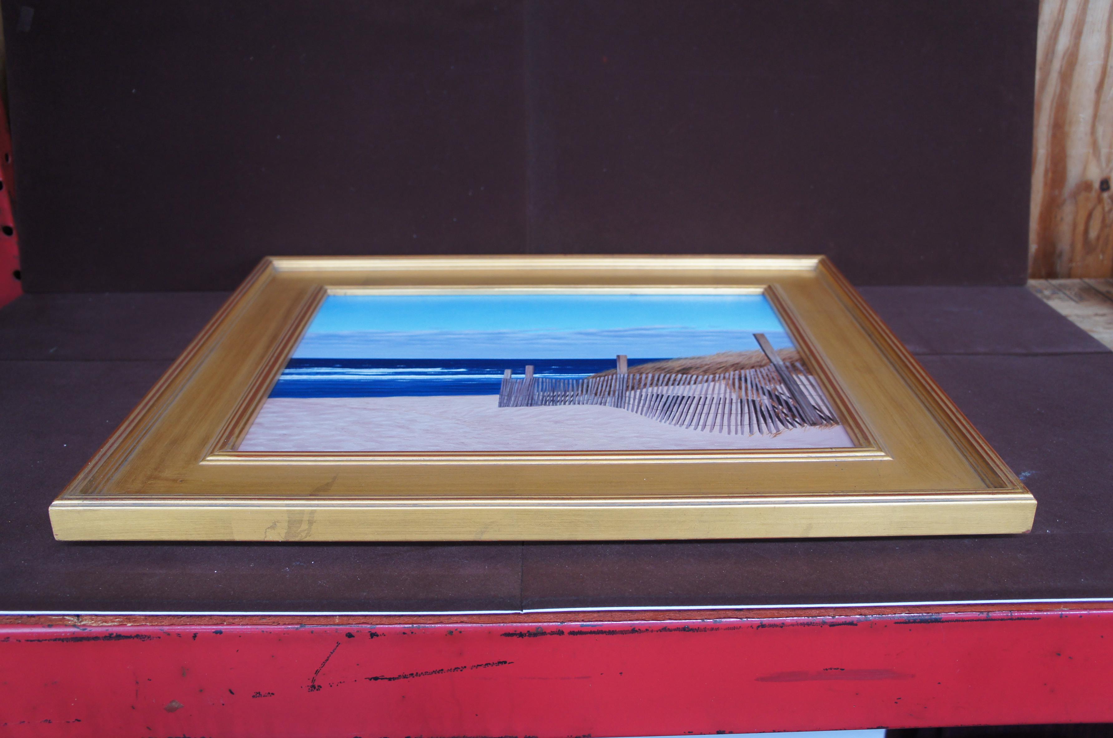 Peinture à l'huile vintage Michael McGovern - Paysage marin de Nantucket - 25 pouces en vente 4