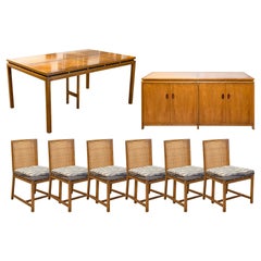 Vintage Michael Taylor for Baker Furniture New World Collection MCM Dining Set