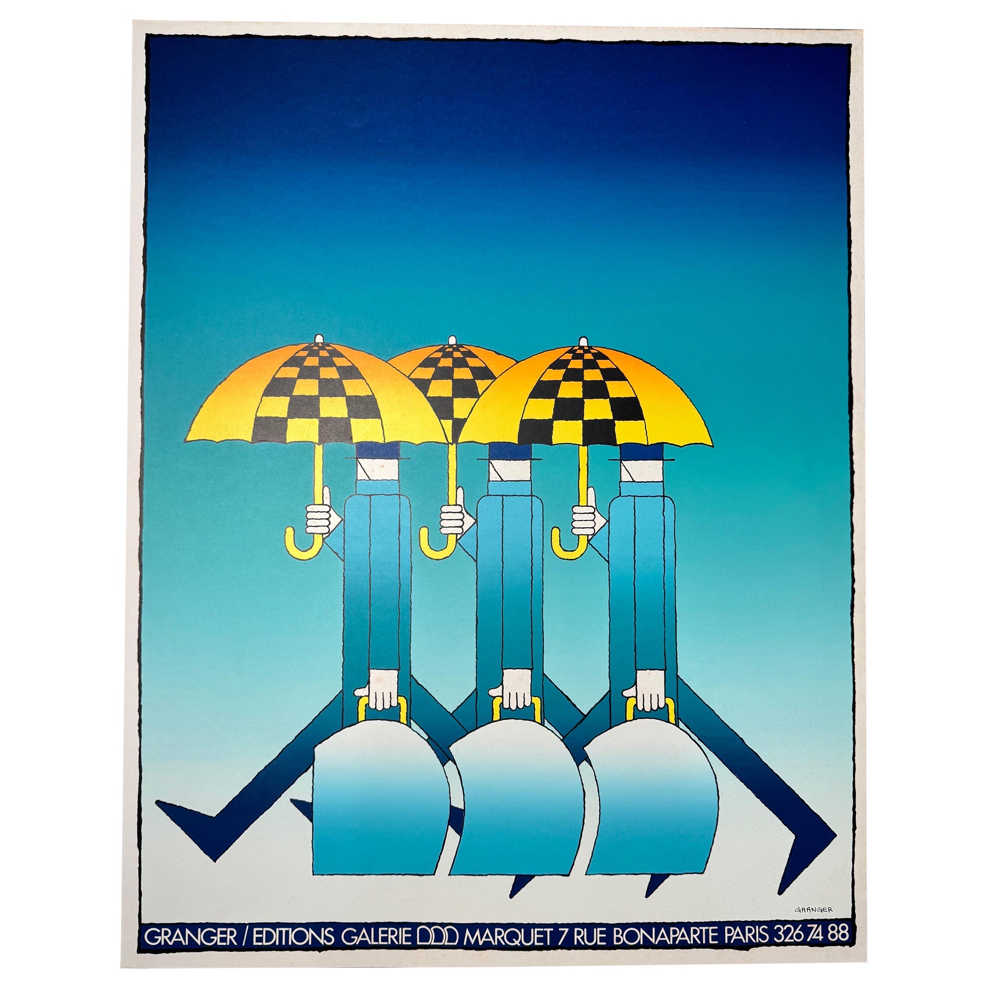 Vintage Michel Granger Editions Galerie Marquez, Paris Serigraphie