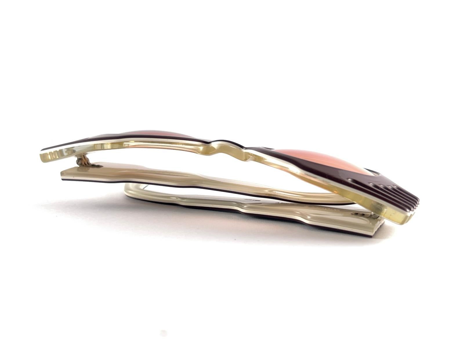 Michele Lamy Cadillac Tailfin, Vintage  Sonnenbrille 1980'S Hergestellt in Frankreich im Angebot 4