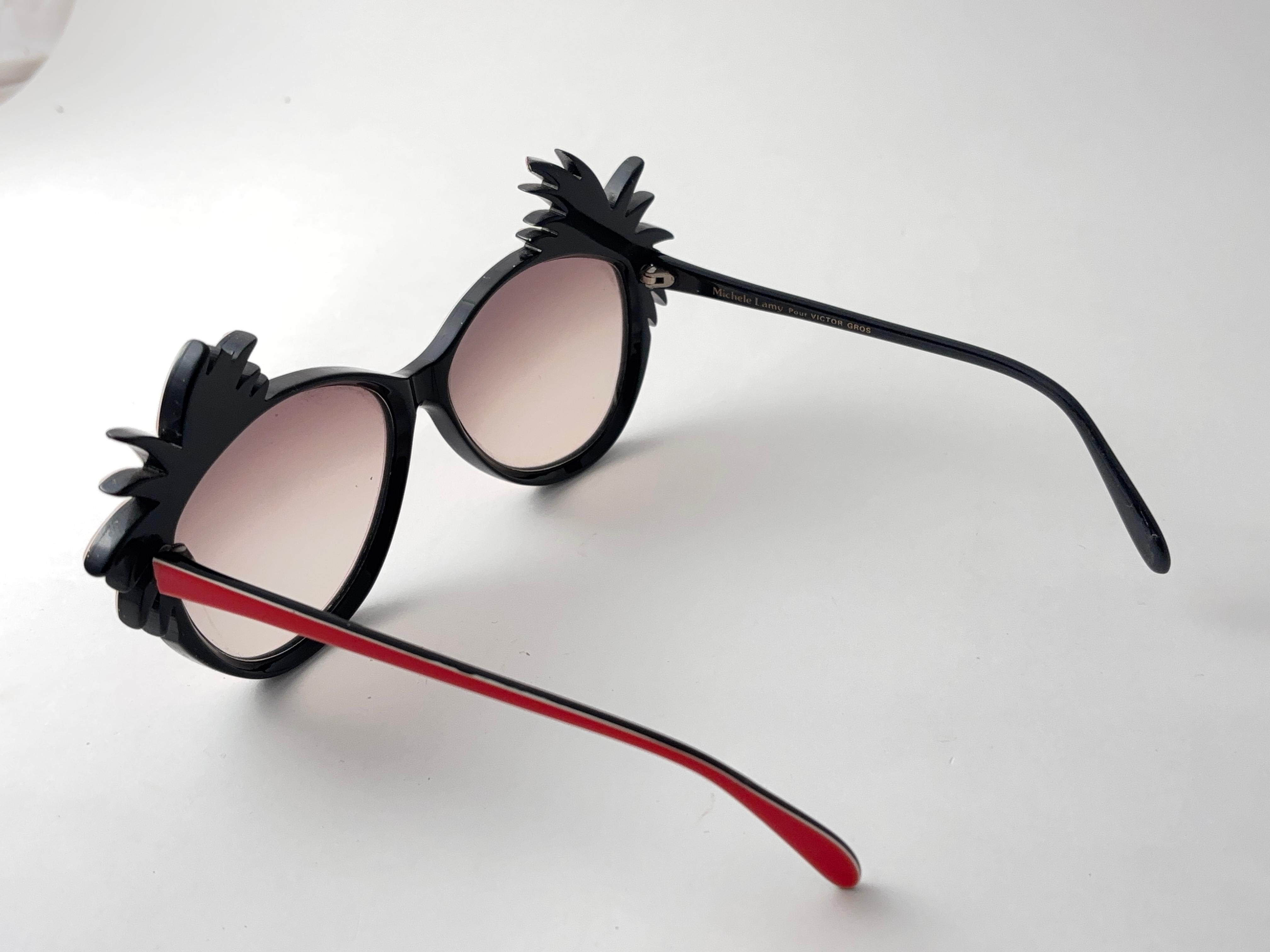 Brown Vintage Michele Lamy for Victor Gros Red 