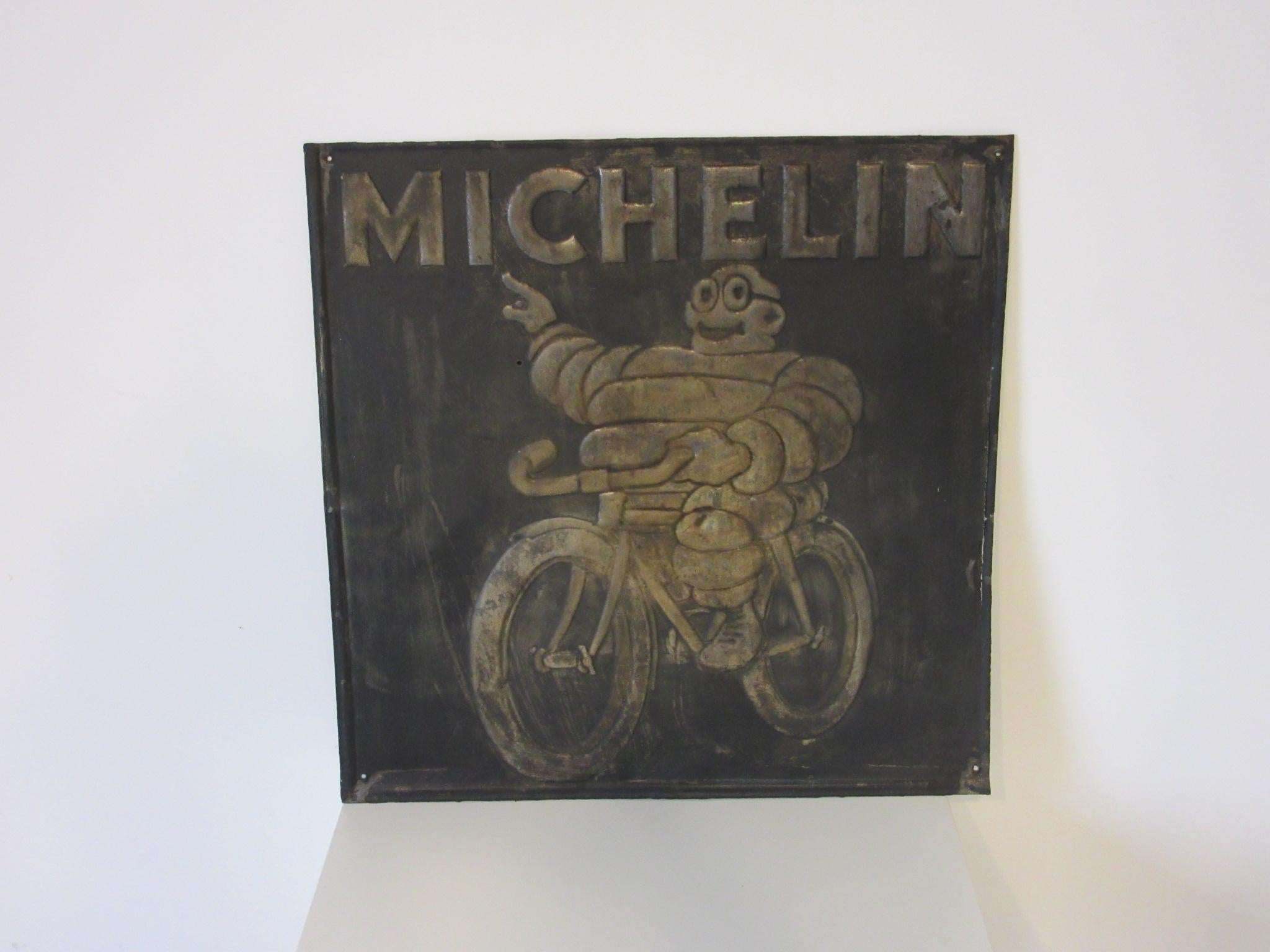 20th Century Vintage Michelin Tire Metal Sign