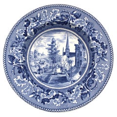 Petite assiette vintage bleue "Michigan Avenue" de Johnson Brothers