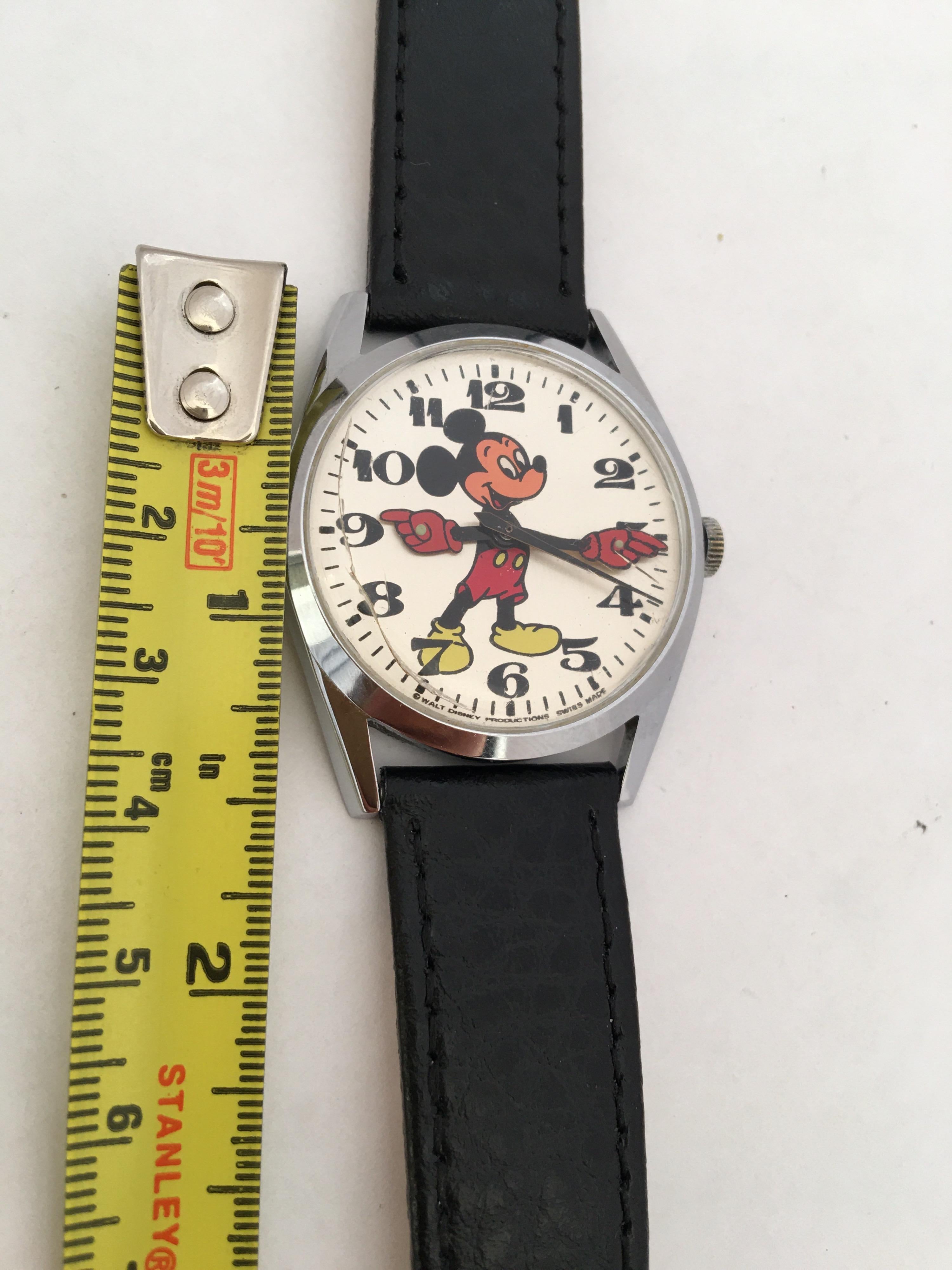 Vintage Mickey Mouse Moving Hands & Arms Watch 3