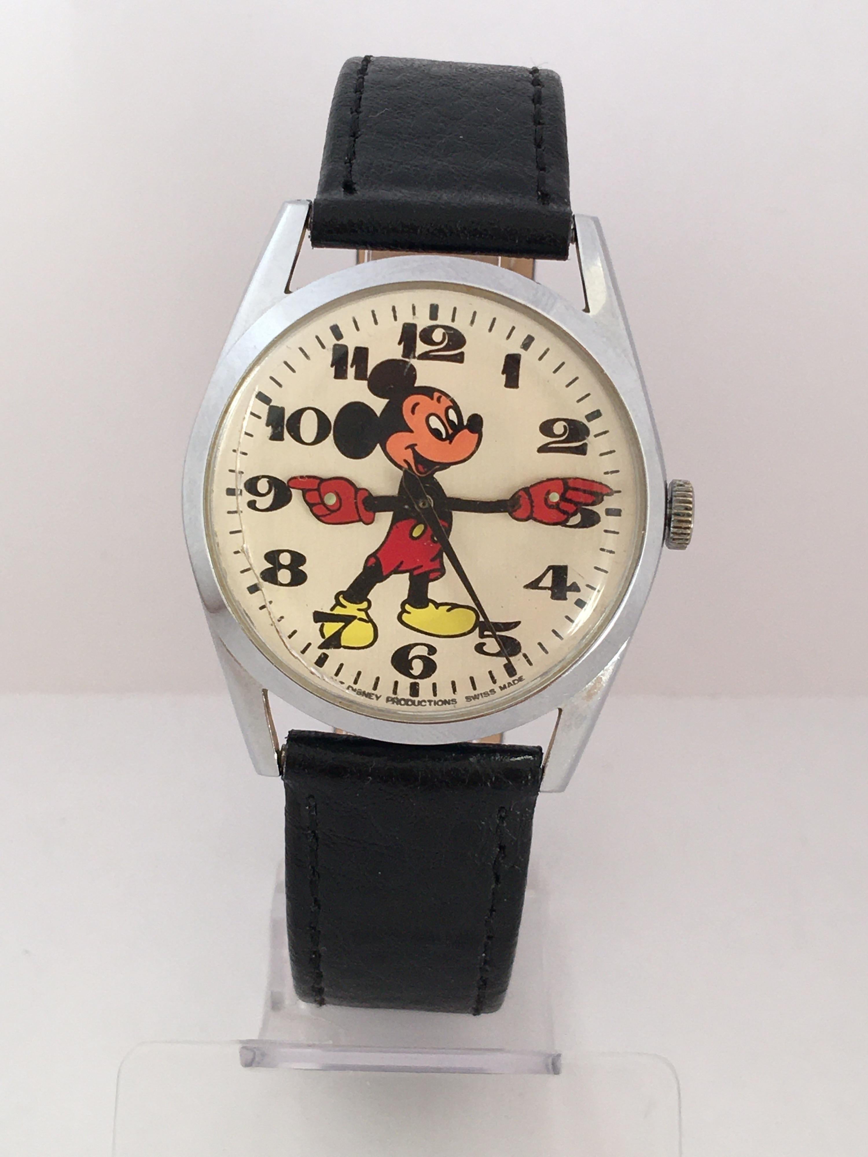 Vintage Mickey Mouse Moving Hands & Arms Watch 5