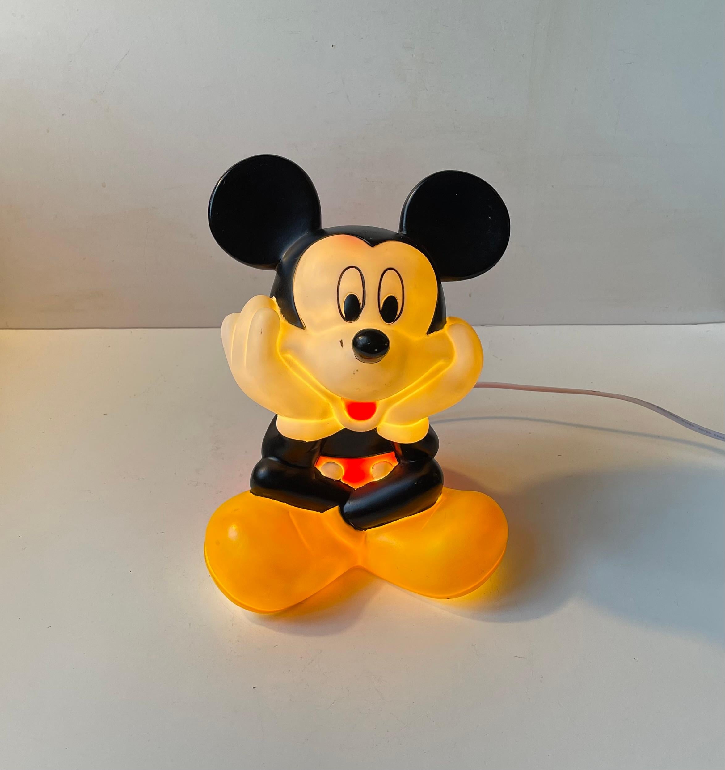 Moderne Lampe de table Mickey Mouse vintage par Disney - JW en vente
