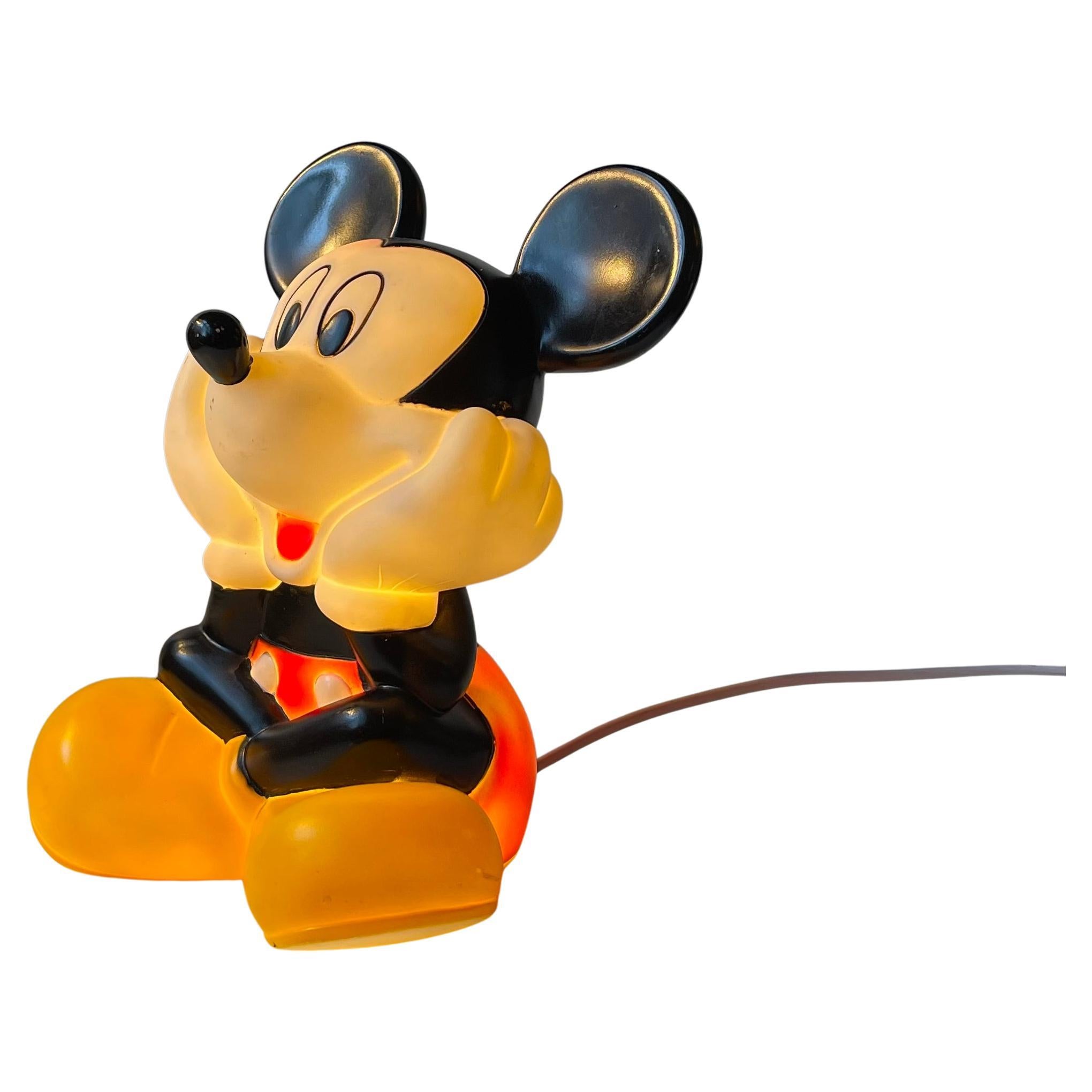 Vintage Mickey Mouse Table Lamp by Disney JW For Sale at 1stDibs