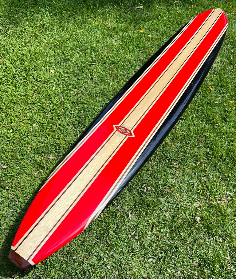 Vintage Mid1960s Inter Island Big Wave Surfboard by Mike Diffenderfer