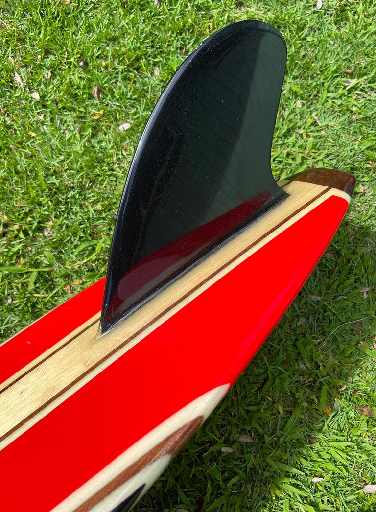 Vintage Mid-1960s Inter Island Big Wave Surfboard by Mike