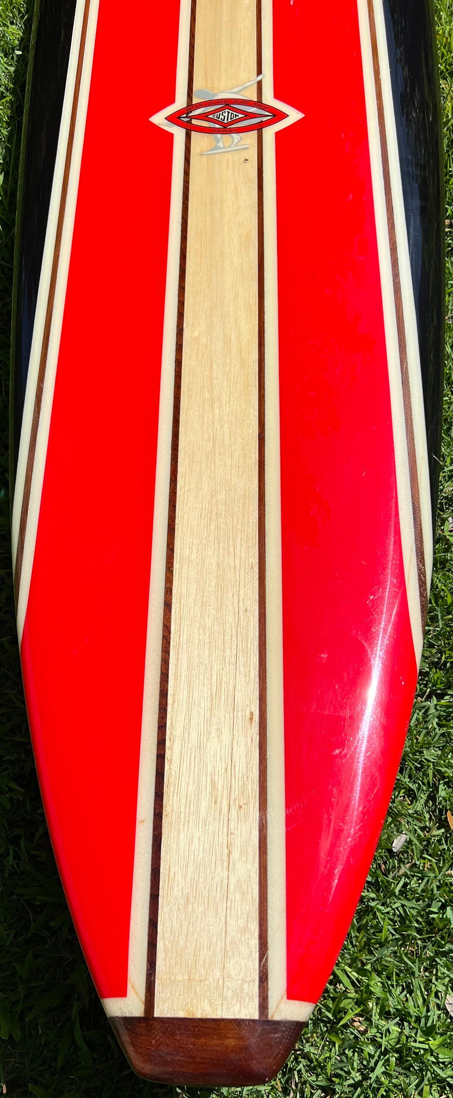 Fiberglass Vintage Mid-1960s Inter Island Big Wave Surfboard by Mike Diffenderfer For Sale