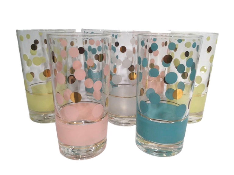 Vintage Mid-20th Century, Fred Press Signed, Multicolored Cocktail Glasses  at 1stDibs | vintage fred press glasses, fred press vintage glassware, fred  press glassware