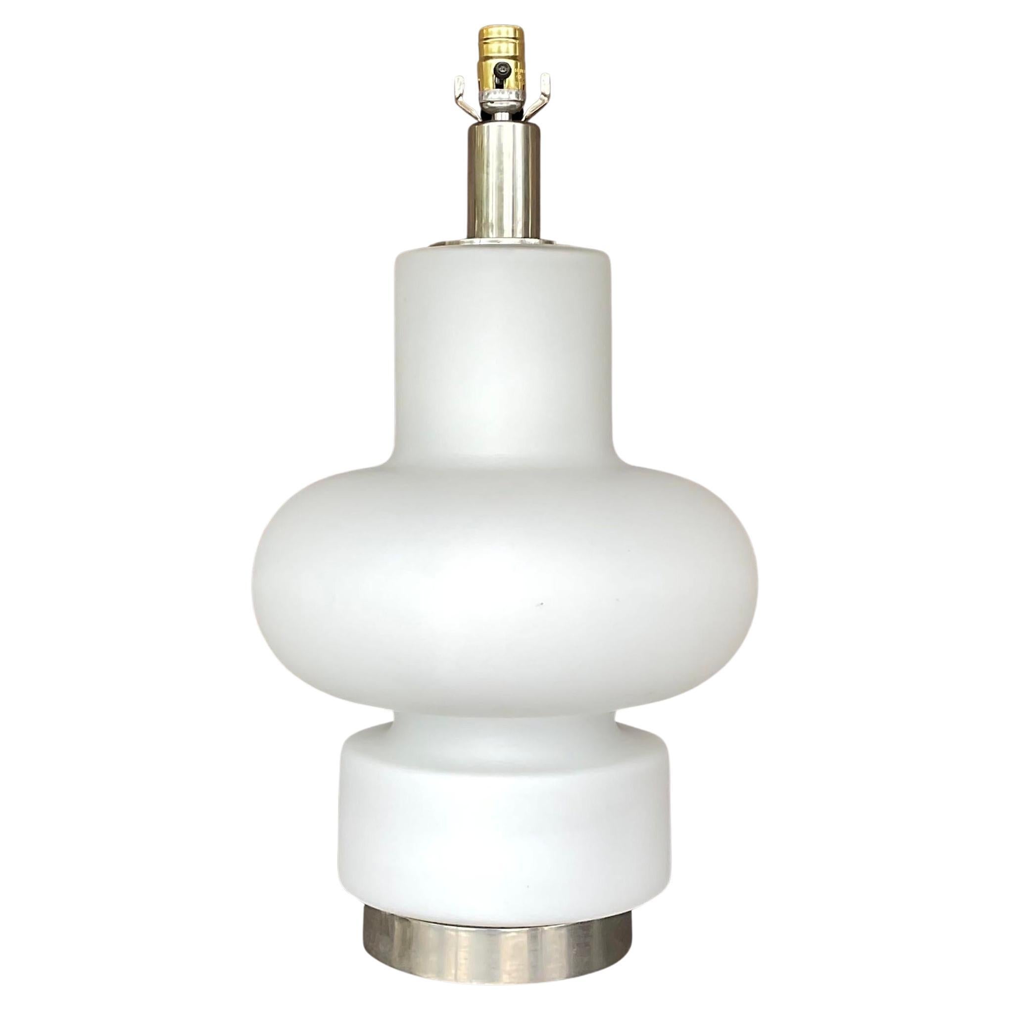 Lampada in vetro vintage della metà del XX secolo di Bobo Piccoli per Fontana Arte