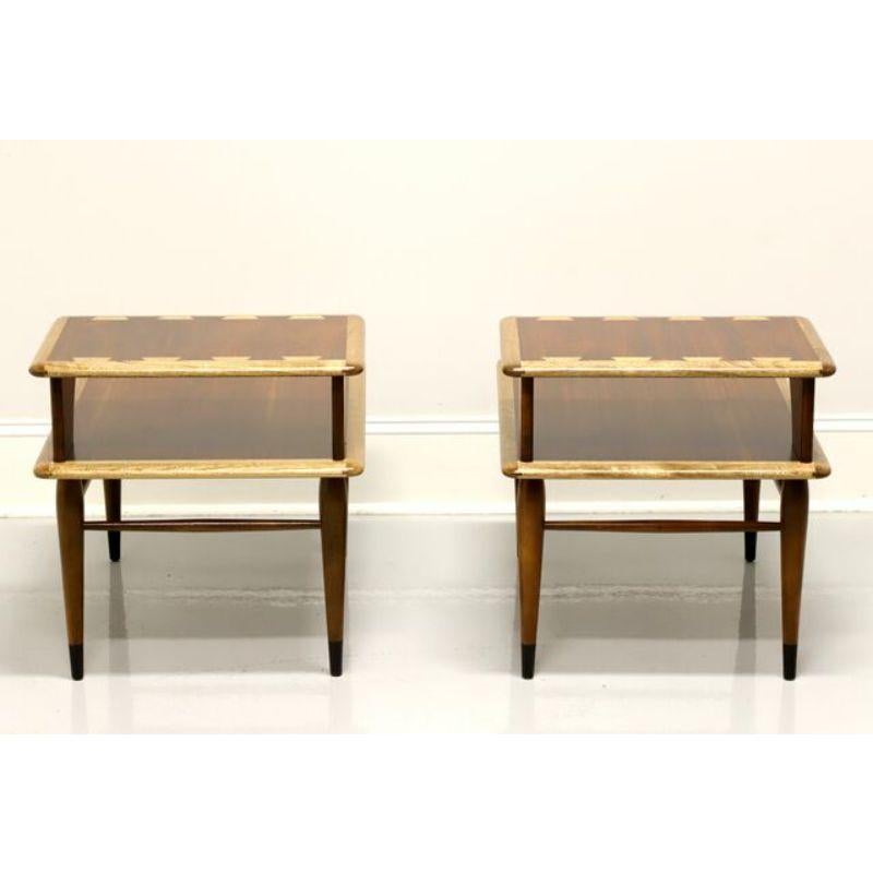 Andre Bus for LANE Acclaim Mid 20th Century Step End Tables - Pair In Good Condition In Charlotte, NC