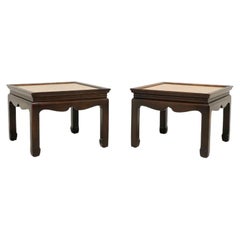 Mid 20th Century Asian Chinoiserie Ming Style Coffee Cocktail Tables - Pair