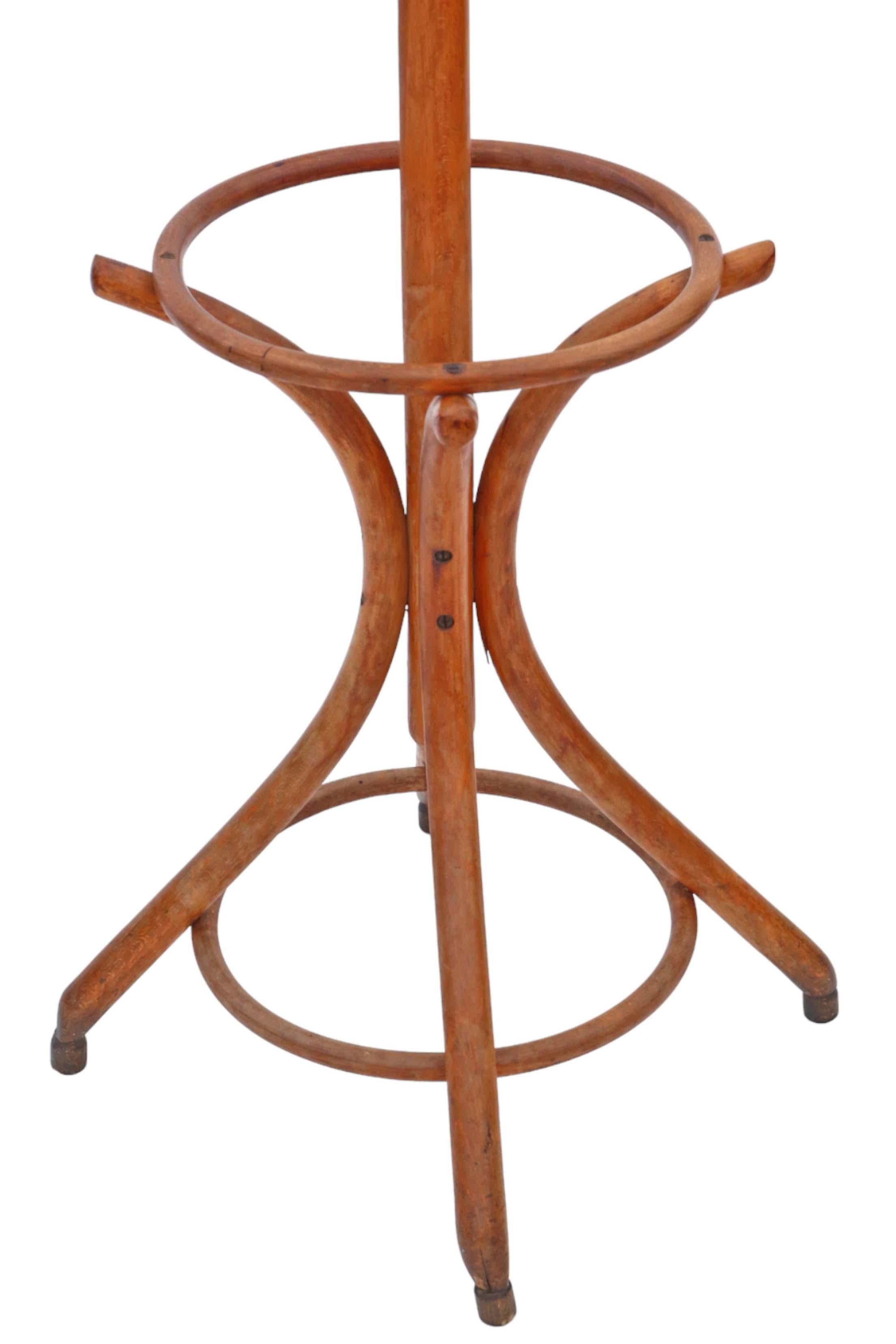 Vintage mid-20th Century bentwood hall, coat or hat stand In Good Condition For Sale In Wisbech, Cambridgeshire