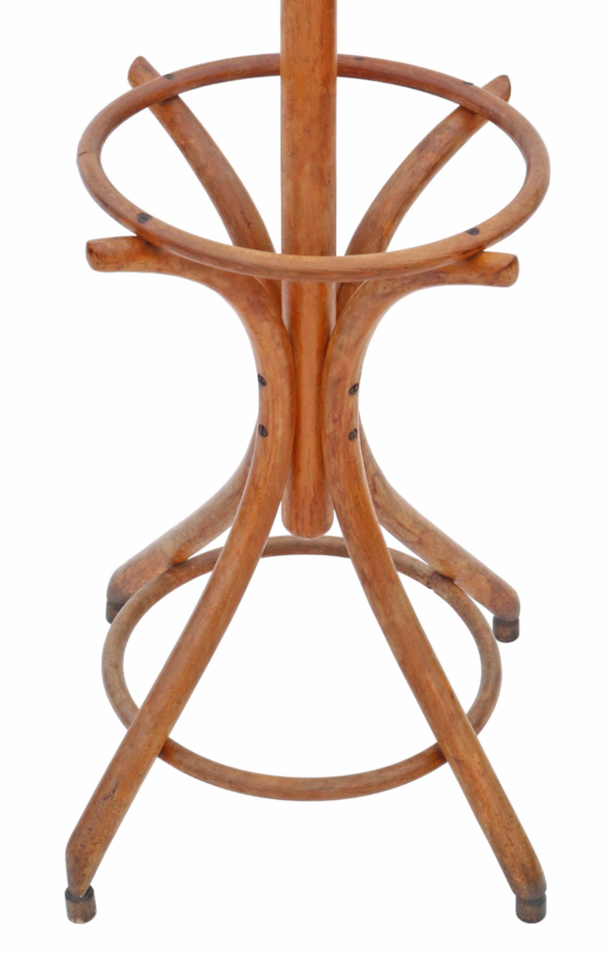 Mid-20th Century Vintage mid-20th Century bentwood hall, coat or hat stand For Sale