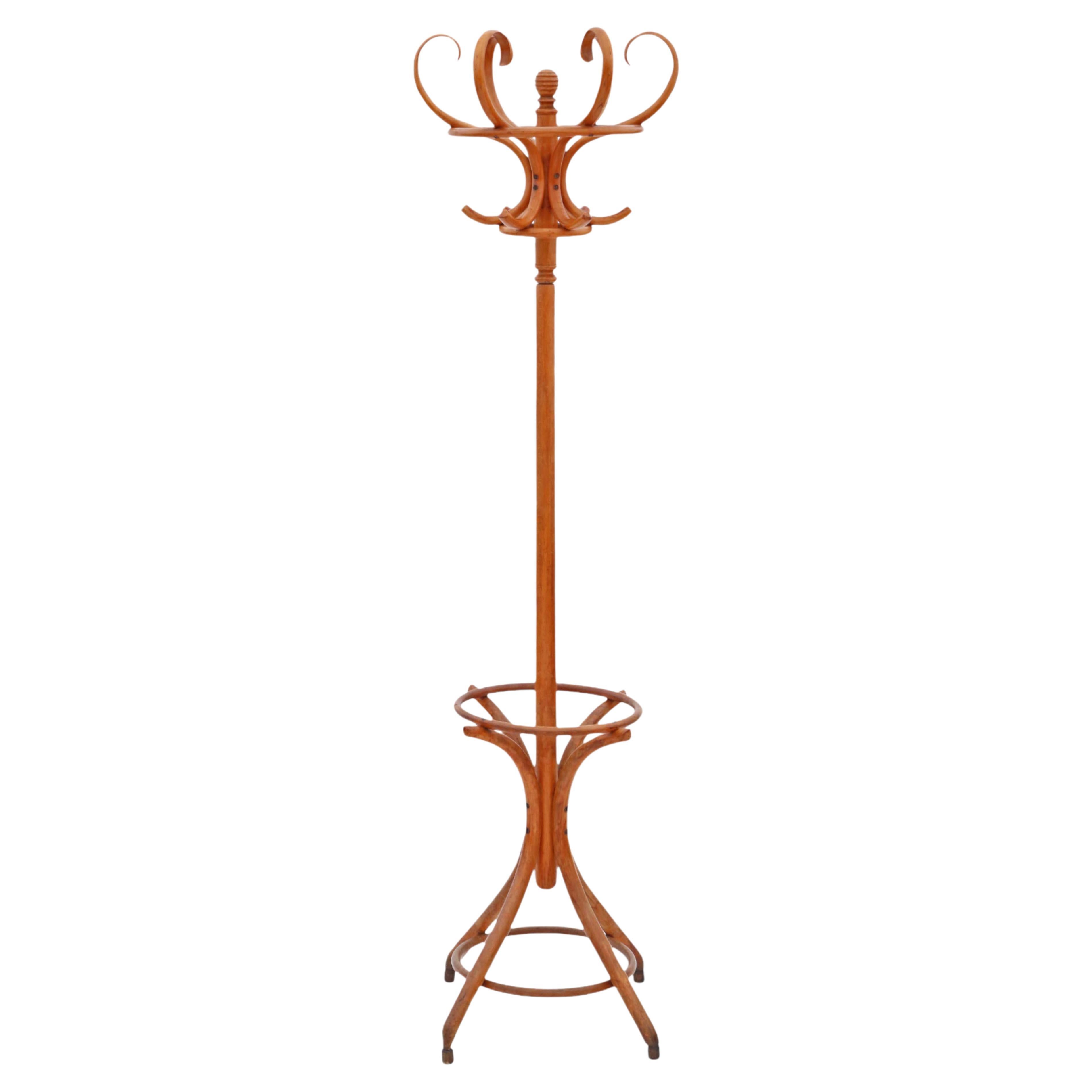 Vintage mid-20th Century bentwood hall, coat or hat stand For Sale