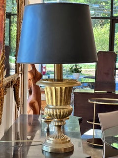 Vintage Mid 20th Century Brass Urn Lamp