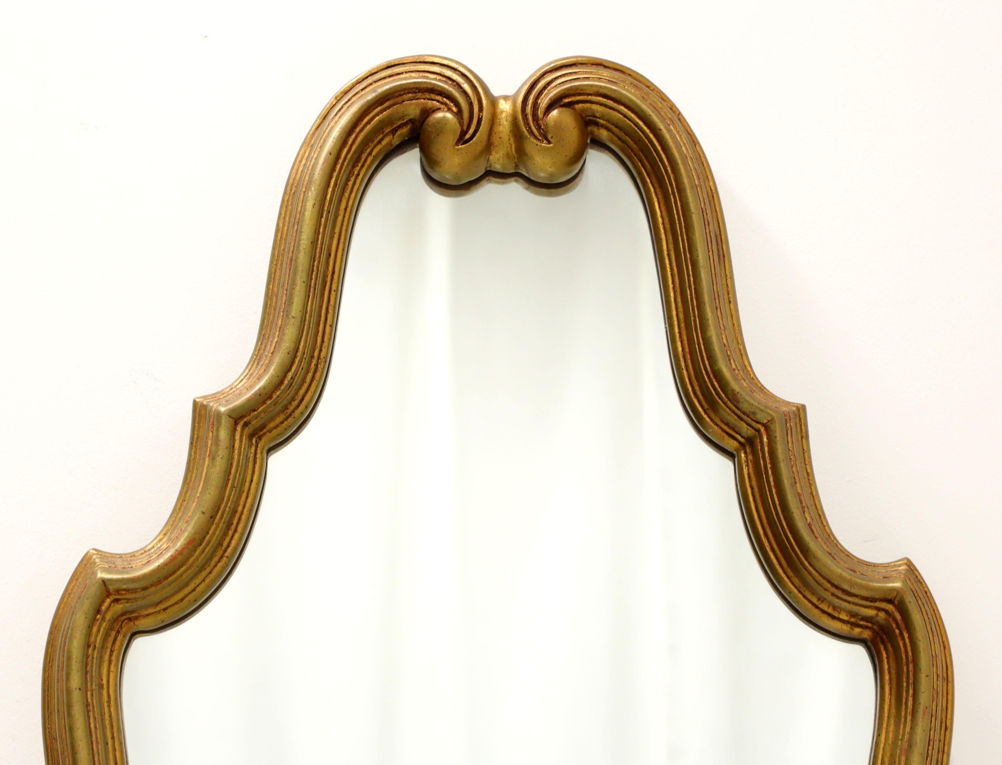 American Mid 20th Century Vintage French Rococo Style Gold Wall Mirror
