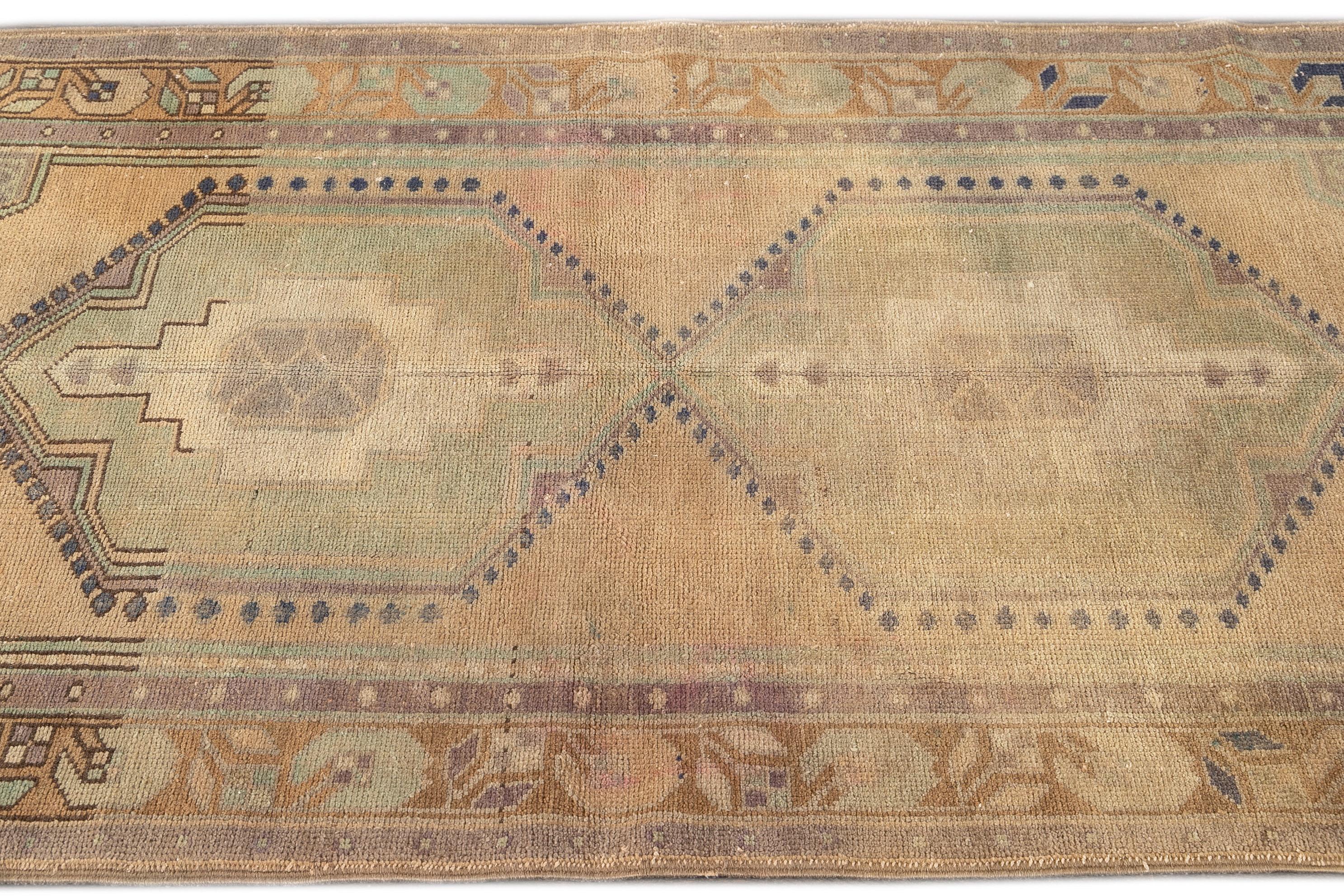 Wool Vintage Mid-20th Century Khotan Rug For Sale