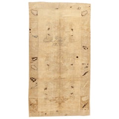 Vintage Mid-20th Century Khotan Rug