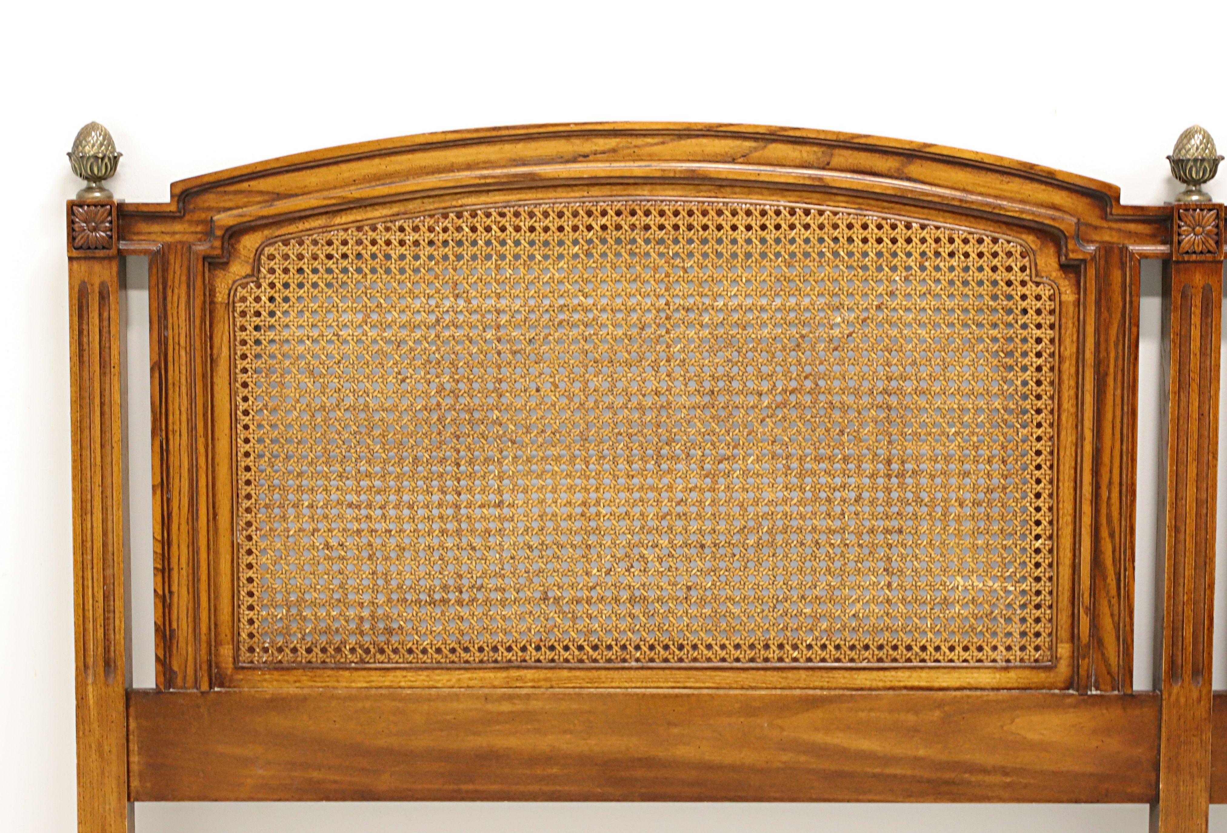 Vintage Mid20th Century King Size Caned Headboard by WHITE of Mebane