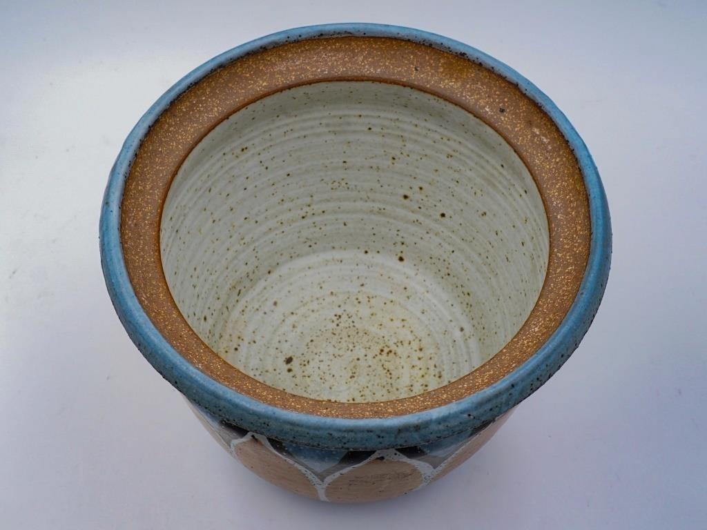 Vintage Mid 20th Century Large Joel Edwards Covered Pot For Sale 1