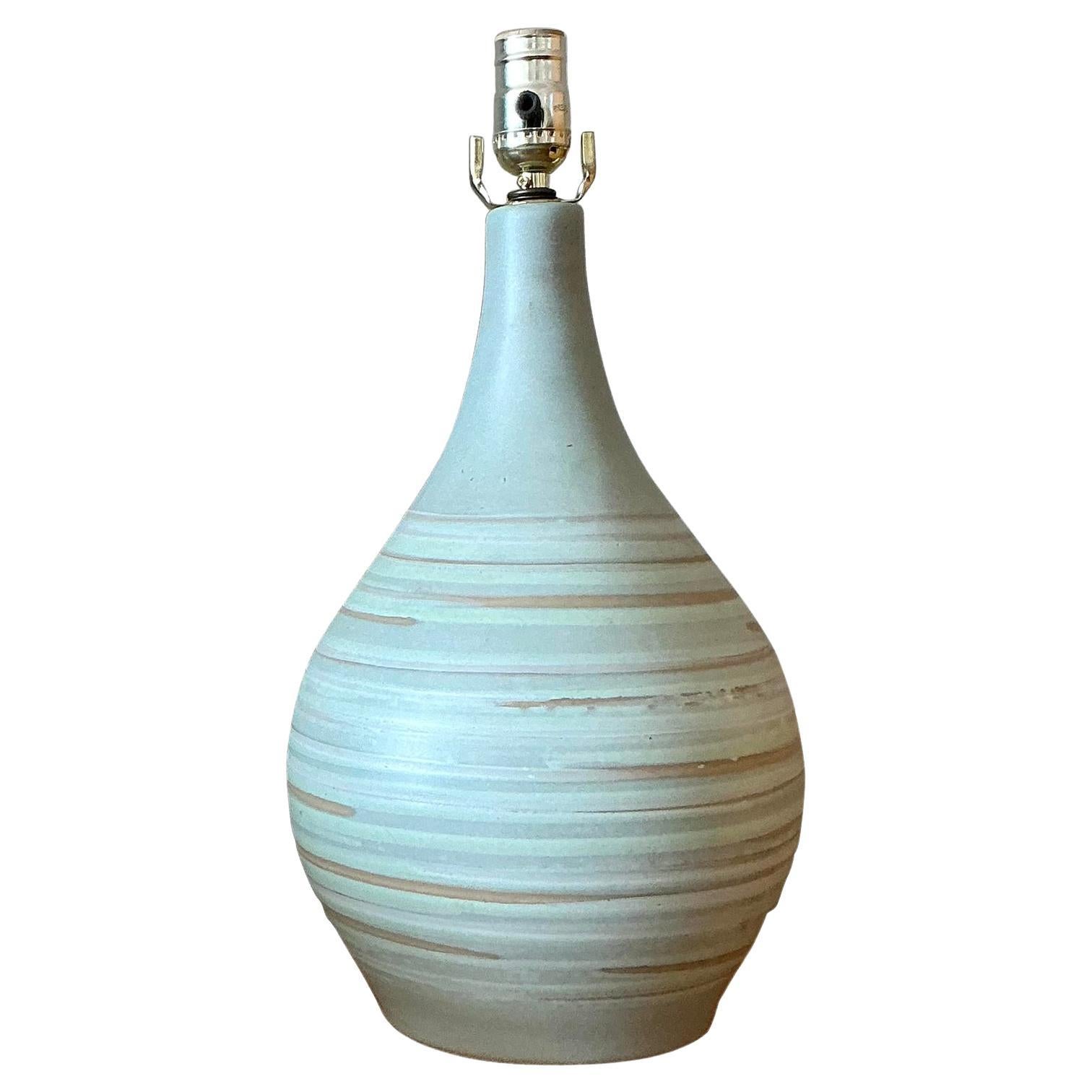 Vintage Mid 20th Century Martz Ceramic Lamp