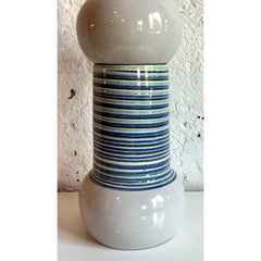 Vintage Mid 20th Century Martz Hand Painted Table Lamp