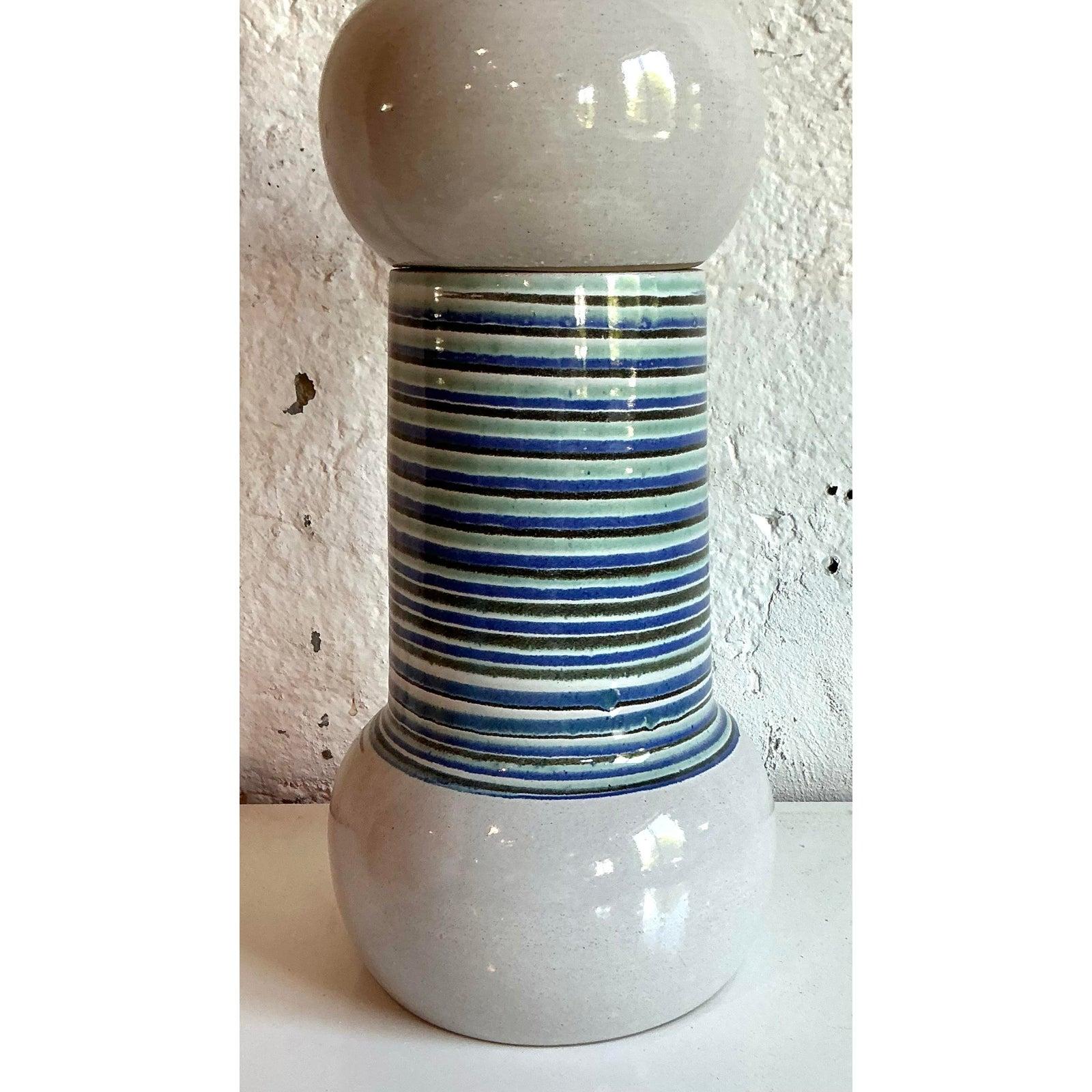 Organico moderno Lampada da tavolo dipinta a mano Martz, vintage, metà del XX secolo in vendita