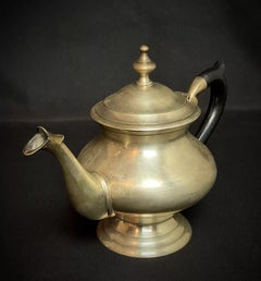 Vintage Mid-20th Century Metal Teapot/Coffee Pot, French Design - 2Y573