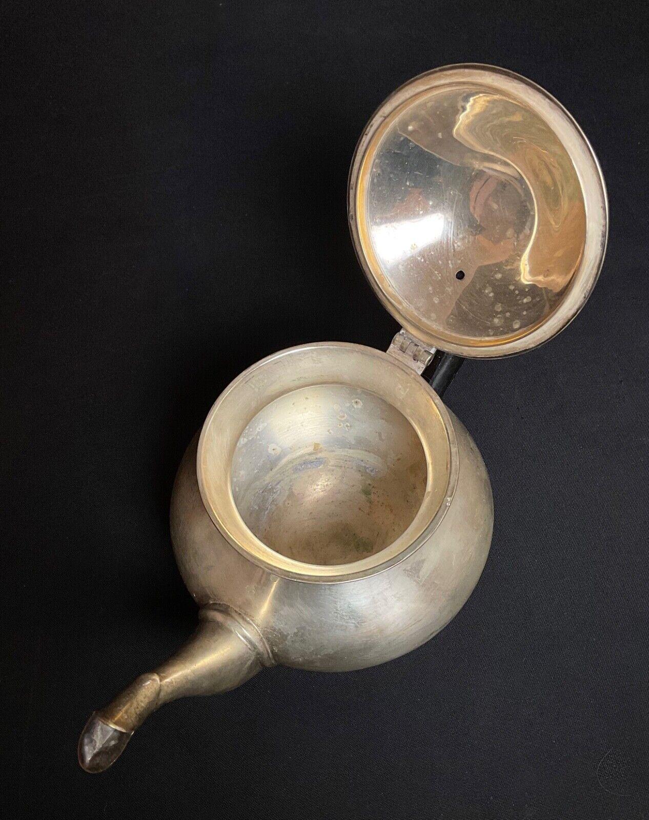 20ième siècle Théière/pot à café vintage en métal du milieu du 20e siècle, design français - 2Y573 en vente