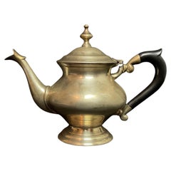 Vintage Mid-20th Century Metal Teapot/Coffee Pot, French Design - 2Y573