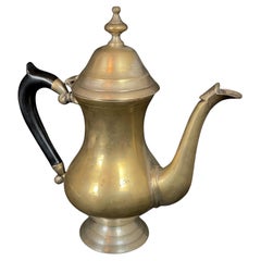 Vintage Mid-20th Century Metal Teapot/Coffee Pot with Handle - 2Y570