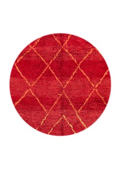 Marokkanischer Stammeskunst-Teppich aus Wolle, Mitte des 20. Jahrhunderts