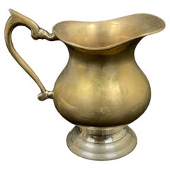 Kleiner Milchkrug aus Metall aus der Mitte des 20. Jahrhunderts, französisches Design – 2Y571