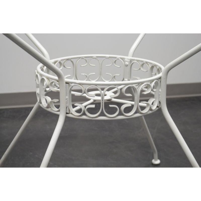 wrought iron table and chairs