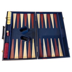 Set de Backgammon Vintage Mid-Century 1960's Designer Style