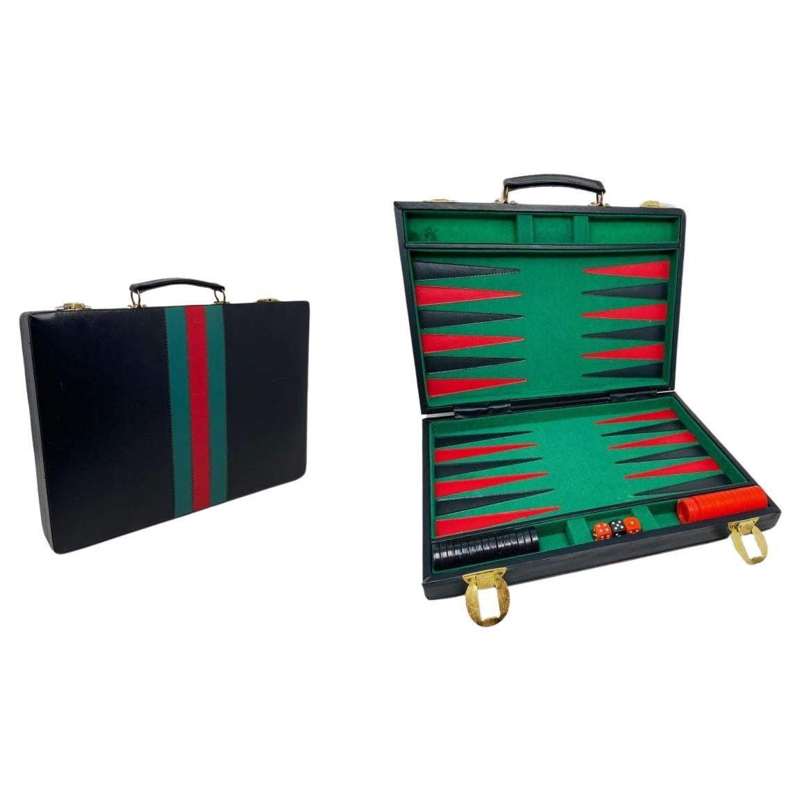 Set de Backgammon Vintage Mid-Century 1960's Designer Style en vente