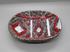 Vintage Mid Century 1960's Italian Italy Abstract Ceramic Pottery Bowl Dish