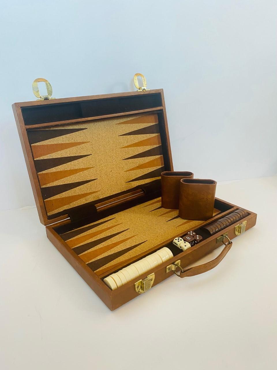 Mid-Century Modern Vintage Mid-Century 1970’s Backgammon Set