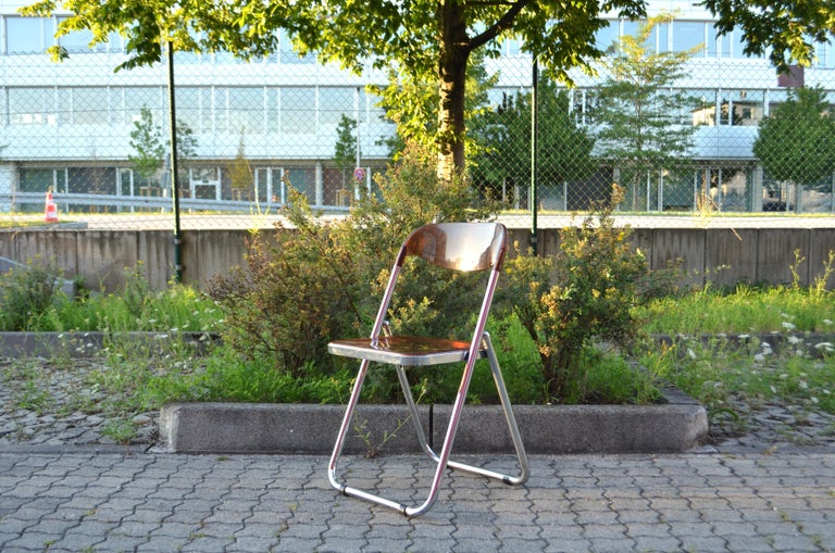 Vintage Mid- Century 2x Folding Chair Modello Depositato Italy