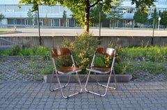 Vintage Mid- Century 2x Folding Chair Modello Depositato Italy 1960/70s